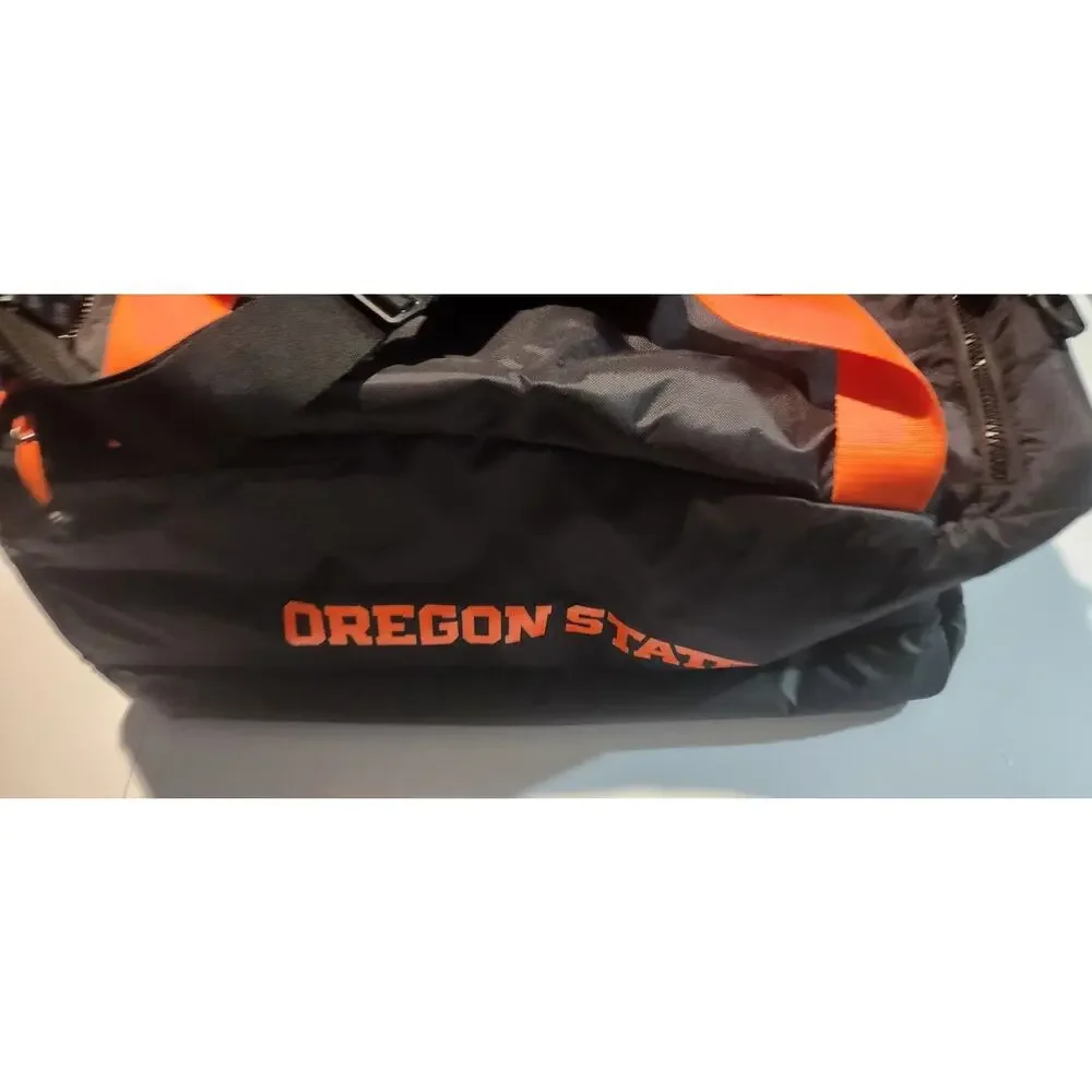 Nike Black And Orange Oregon State Duffel Bag With Beaver Great Condition